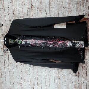 2OH 2 old hippies threads black jacket medium nwt